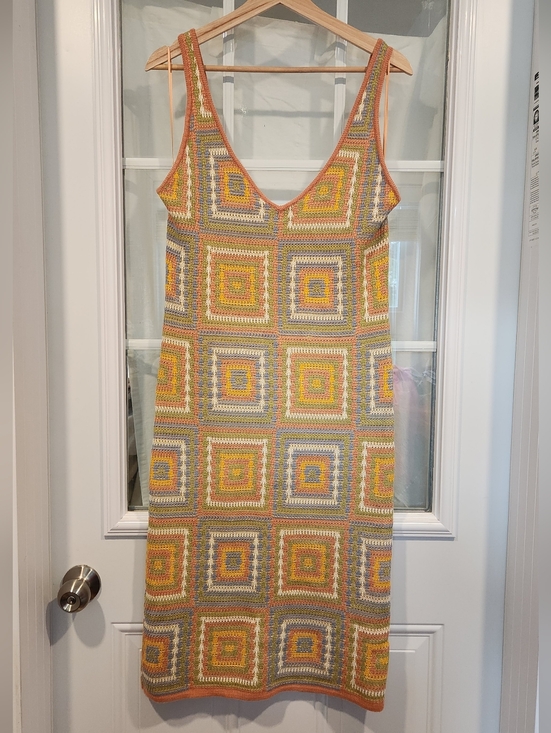 RVCA Dresses & Skirts - RVCA Squared Multicoloured Sleeveless Sweater Dress